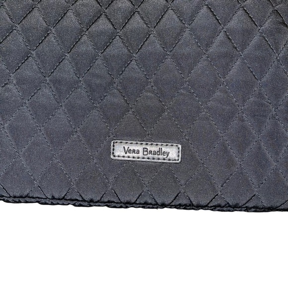 NWT Vera Bradley Vera Bradley logo tag black Quilted Woman Bag - Picture 7 of 8